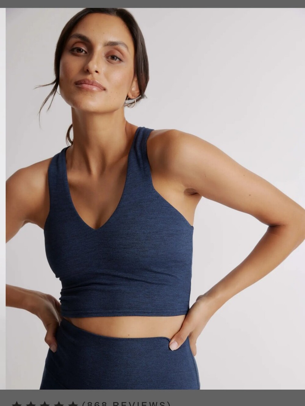 Quince Ultra-Soft V-Neck Cropped Tank